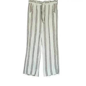 Jolt Stripe Linen Paperbag Pants Women’s Size M